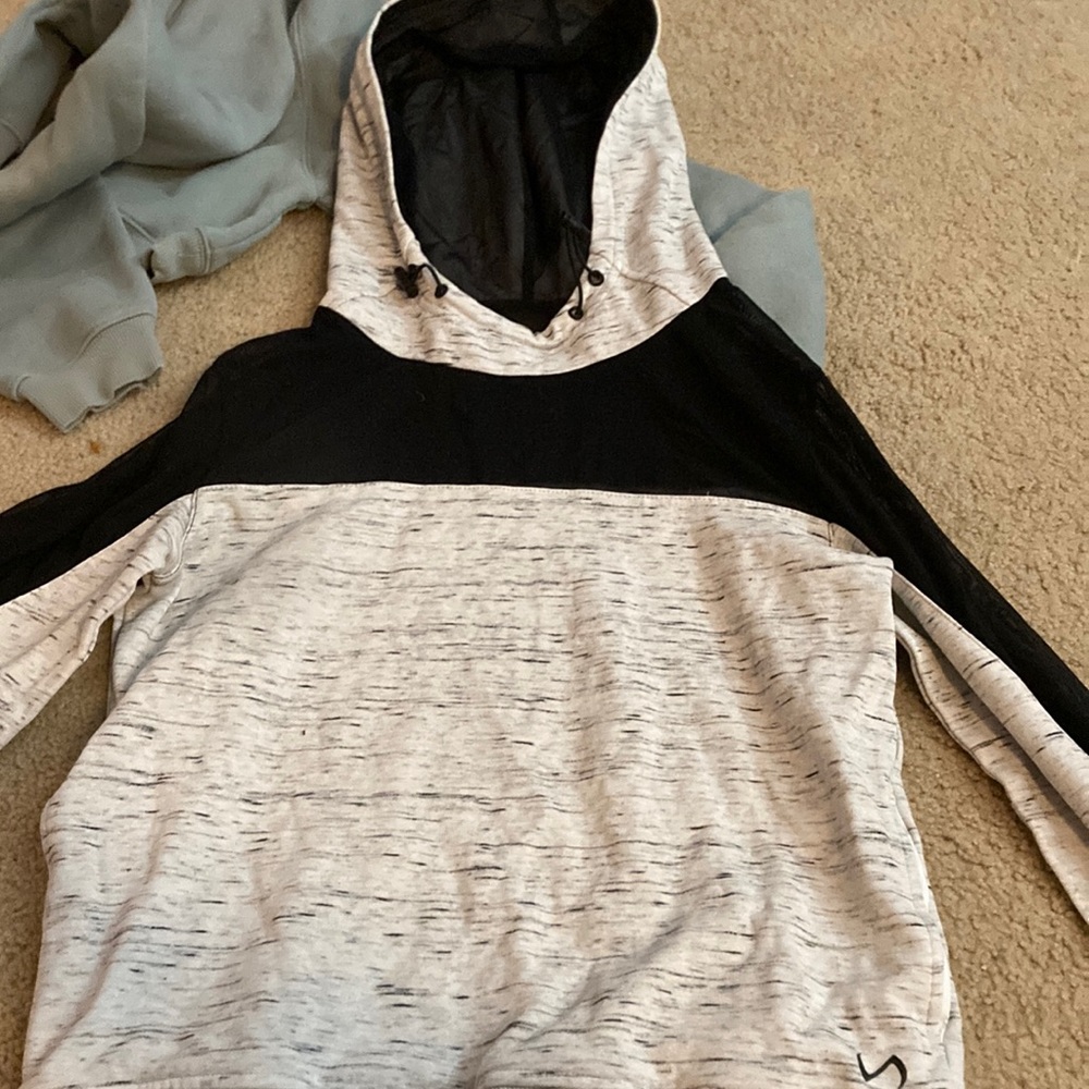 White + Black Mesh TLF Sweatshirt